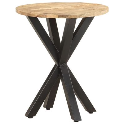 FAMIROSA Side Table 18.9"x18.9"x22" Solid Mango Wood