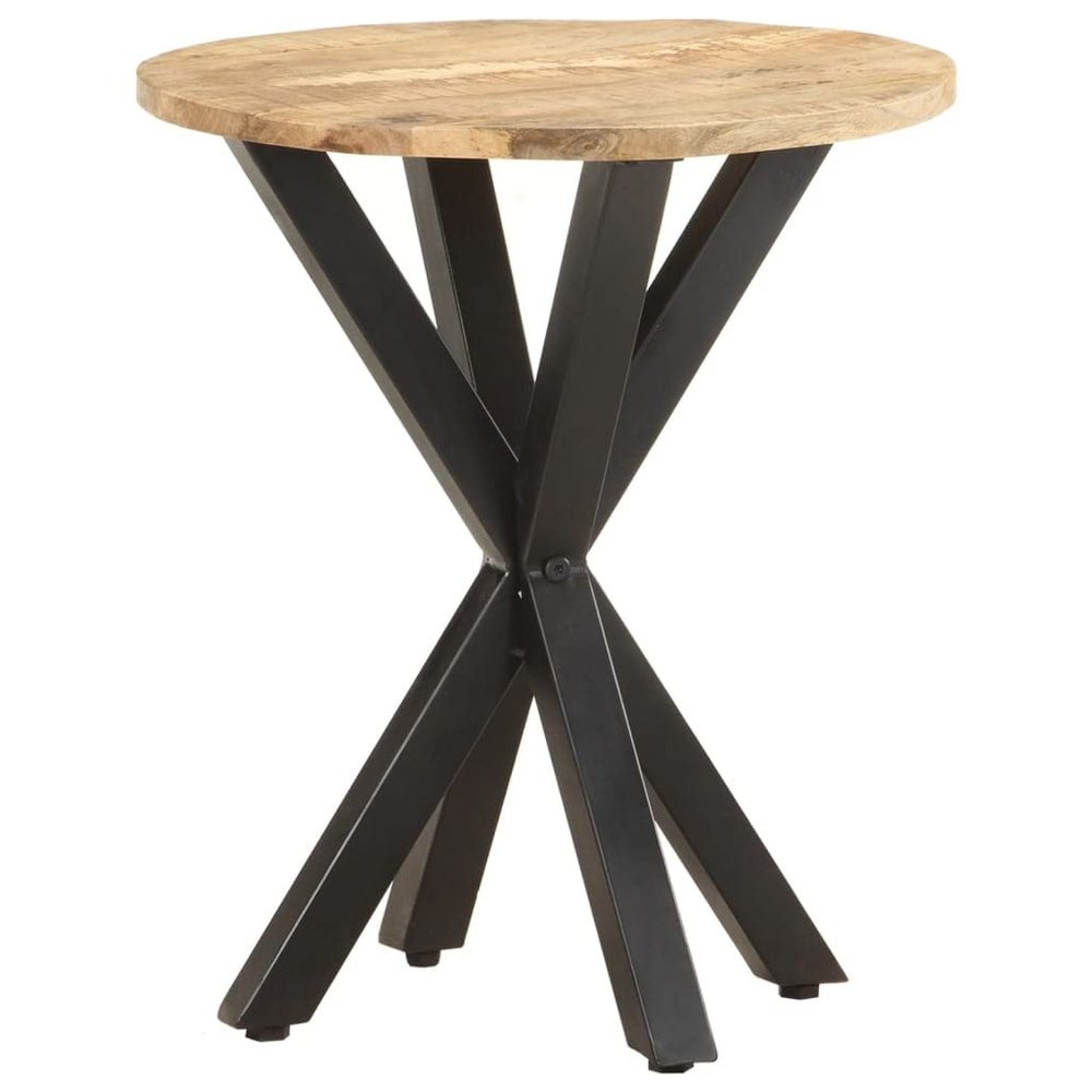 FAMIROSA Side Table 18.9"x18.9"x22" Solid Mango Wood