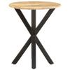 FAMIROSA Side Table 18.9"x18.9"x22" Solid Mango Wood view 2