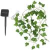 Solar Fairy String Lights Leaves Arfificial Ivy Vine Maple Plant Green Garland Hanging Cute Wall Bedroom Office Curtain Decor (Maple Warm White,5M) view 1