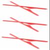 ExactFitt Replacement Temple Ear Socks for Oakley OX3122 OX3125 OX5089 OX5148 Glass Frames (Red - 3 Pairs) view 1