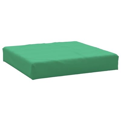 vidaXL Pallet Cushion in Durable Oxford Fabric - Green Color - Perfect for Outdoor Furniture - 23.6" x 23.6" x 3.1" Dimensions - Easy to Clean - Waterproof