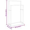 vidaXL Freestanding Towel Rack Industrial Style Black Iron Bathroom Accessory  Robust and Durable  Compact Design for Space-Effective Placement  Ideal for Hanging and Drying Towels  Assembly ... view 3