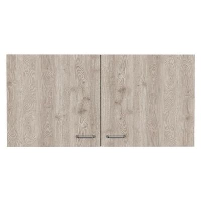 Tuhome Napoles Wall Cabinet - White/Light Gray Engineered Wood
