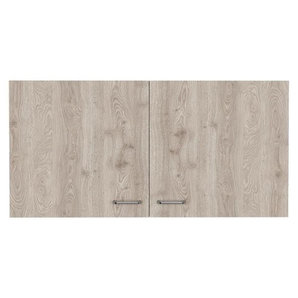 Tuhome Napoles Wall Cabinet - White/Light Gray Engineered Wood