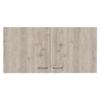 Tuhome Napoles Wall Cabinet - White/Light Gray Engineered Wood view 1