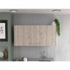 Tuhome Napoles Wall Cabinet - White/Light Gray Engineered Wood view 2