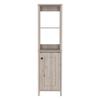 Tuhome St. Clair Linen Cabinet - Light Gray Engineered Wood view 1