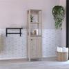 Tuhome St. Clair Linen Cabinet - Light Gray Engineered Wood view 2