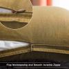 Jeanerlor Set of 2 20"x20" Pillowcase Cousion Cover Decor Cotton Linen with Unique Design to Embellish Balcony/Reception,(50 x 50cm), Earth Yellow view 3