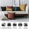 Jeanerlor Set of 2 20"x20" Pillowcase Cousion Cover Decor Cotton Linen with Unique Design to Embellish Balcony/Reception,(50 x 50cm), Earth Yellow view 4