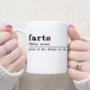 Farts Coffee Mug Farts Definition Typography Mugs World's Greatest Farter Rude 11oz Ceramic Coffee Cups Sarcastic Mugs Gifts for Women Men Friends Anniversary Festival Birthday view 1