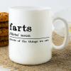 Farts Coffee Mug Farts Definition Typography Mugs World's Greatest Farter Rude 11oz Ceramic Coffee Cups Sarcastic Mugs Gifts for Women Men Friends Anniversary Festival Birthday view 4