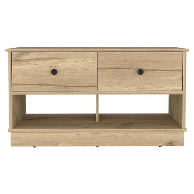 Tuhome Hamilton Storage Bench Engineered Wood Entryway Benches in Beige