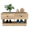 Tuhome Hamilton Storage Bench Engineered Wood Entryway Benches in Beige view 4