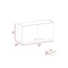 Tuhome Napoles Wall Cabinet - Multi-Color - Material Engineered Wood view 3