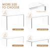 Anglelife 8 Pieces 2 Set (7L~8L~9L) Large Display Risers, 4" Wide Clear Rectangular Stand Shelf for Showcase Collectibles, Acrylic Cake Shelves for Retail Desktop Jewelry Funko Pop Figures view 2