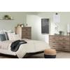 Pemberly Row Small Nightstand Table with Drawer for Bedroom, Wood Bed Side Table with Open Storage Space, Light Brown view 2