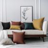 Jeanerlor Set of 2 20"x20" Pillowcase Cousion Cover Decor Cotton Linen with Unique Design to Embellish Balcony/Reception,(50 x 50cm), Dark Green view 3