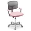 Costzon Kids Desk Chair, Adjustable Children Study Computer Chair with Arms & Wheels, Student Swivel Rolling Task Chair, Ergonomic Kids Office Chair for Boys Girls Age 4-12, Home Bedroom School, Pink view 1