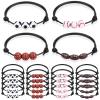 20Pcs Sports Party Favors Sport Goodie Bags Charm Bracelets Soccer Basketball Football Baseball Wristbands Ball Beads Adjustable Bracelet for Adult Team Player Halloween Christmas Birthday Party Gifts view 1