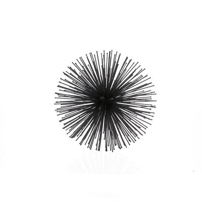 Modern Day Accents 5351 Erizo Spiked Medium Black Sphere, Coffee Table Room Decor, Black Decor, Table Decor, Shelf Decor, Modern Decor, Starburst Centerpiece, Spike Ball Decoration, Home, 8" D