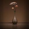 Brass Vase, Imitation Flower Dried Flower Vase Copper Crafts, Home Craft Decoration view 1