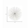 Modern Day Accents 5451 Erizo Spiked Medium White Sphere, Coffee Table Room Decor, White Decor, Table Decor, Shelf Decor, Modern Decor, Starburst Centerpiece, Spike Ball Decoration, Home, 8" D view 2