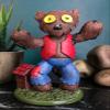 Ebros Day of The Dead Nursery Tales Villain Pinheadz Monster with Voodoo Stitches Figurine Halloween Collectible Fantasy Mythical Beings Undead Apocalypse Horror Icon (The Big Bad Wolf) view 2