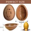 2 Pack Easter Silicone Egg Molds, Easter Egg Cake Mold, XXL 3D Large Egg Mold Shaped Easter Chocolate Molds Non-Stick Egg Mold for Easter Decorations, Mousse Cake, Dessert Baking view 2