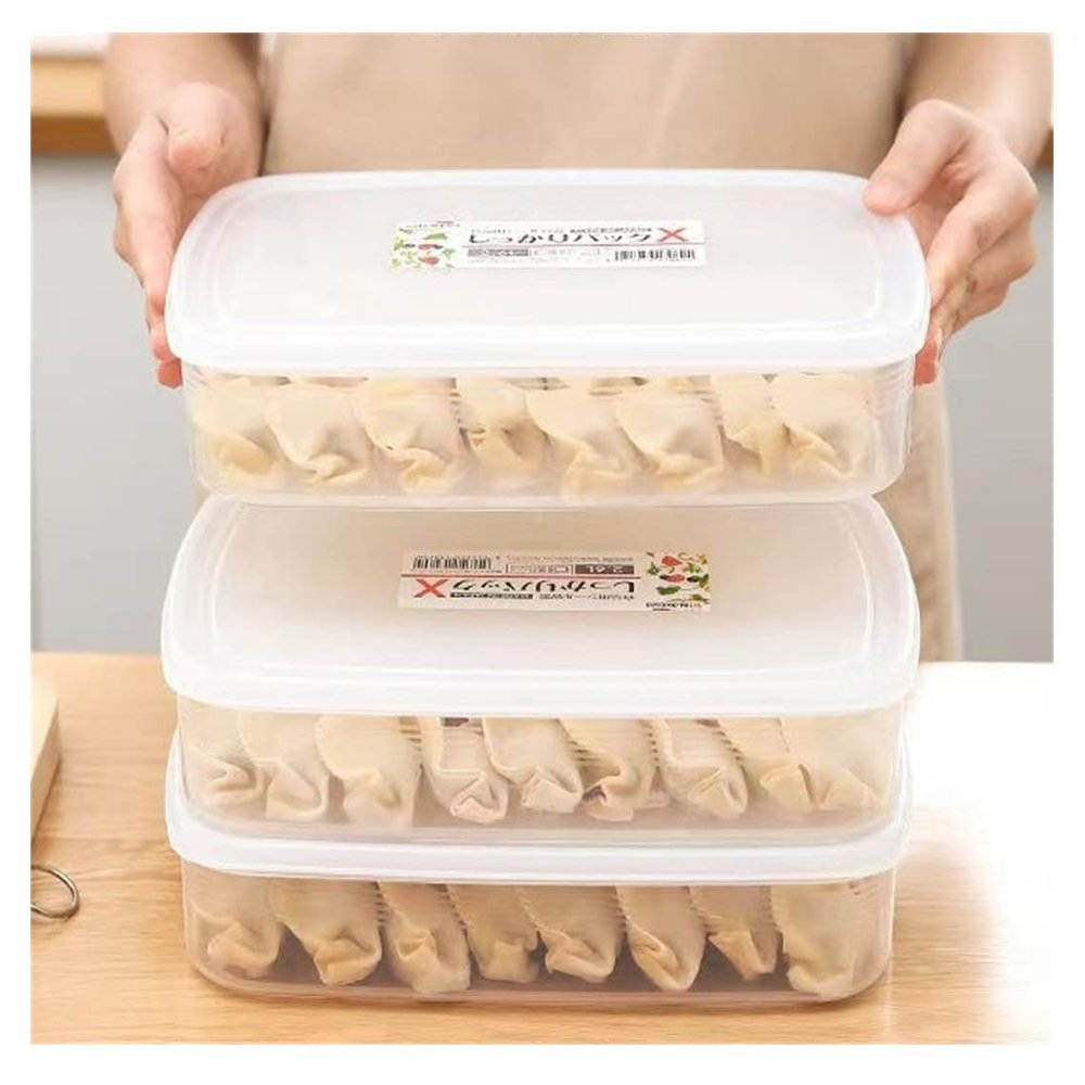 2600ml Plastic Bacon Box, Deli Meat Saver Cold Cuts Fridge Keeper, Cheese Food Storage Container with Lid for Refrigerator, Shallow Low Profile Christmas Cookie Holder