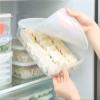 2600ml Plastic Bacon Box, Deli Meat Saver Cold Cuts Fridge Keeper, Cheese Food Storage Container with Lid for Refrigerator, Shallow Low Profile Christmas Cookie Holder view 3