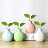ShengXia Vintage Small Bud Vases Mini Ceramic Flower Vases - Office Desktop Vase Craft- Micro Landscape Vases Ornament for Home Office Art Vases Gift #2 view 2