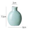 ShengXia Vintage Small Bud Vases Mini Ceramic Flower Vases - Office Desktop Vase Craft- Micro Landscape Vases Ornament for Home Office Art Vases Gift #2 view 3