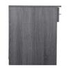 Passion Furniture Lindsey 1-Drawer Nightstand (24 in. H x 16 in. W x 18 in. D) Gray view 4