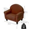 Children's Factory As We Grow Toddler Chair, Flexible Seating for Daycare or Preschool, Kids Reading Couch, Playroom Furniture, Walnut view 2