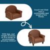 Children's Factory As We Grow Toddler Chair, Flexible Seating for Daycare or Preschool, Kids Reading Couch, Playroom Furniture, Walnut view 4