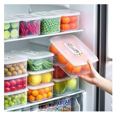 3000 ml Plastic Bacon Box, Deli Meat Saver Cold Cuts Fridge Keeper, Cheese Food Storage Container with Lid for Refrigerator, Shallow Low Profile Christmas Cookie Holder
