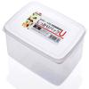 3000 ml Plastic Bacon Box, Deli Meat Saver Cold Cuts Fridge Keeper, Cheese Food Storage Container with Lid for Refrigerator, Shallow Low Profile Christmas Cookie Holder view 2