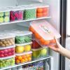 3000 ml Plastic Bacon Box, Deli Meat Saver Cold Cuts Fridge Keeper, Cheese Food Storage Container with Lid for Refrigerator, Shallow Low Profile Christmas Cookie Holder view 4