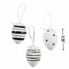 2 1/4" Black & White Patterned Easter Ornaments - 12 Pieces view 2