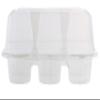[50 Pack] Clear Plastic 6 Compartment Muffin Containers - Disposable Clear Cupcake Boxes - 6 Cavity Holders with Hinged Design - Half Dozen Cupcake Carrier Durable Holder - Disposable Deep Plastic Cupcake Containers - Bakery, Takeout, Wedding, Party view 3