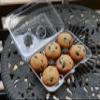 [50 Pack] Clear Plastic 6 Compartment Muffin Containers - Disposable Clear Cupcake Boxes - 6 Cavity Holders with Hinged Design - Half Dozen Cupcake Carrier Durable Holder - Disposable Deep Plastic Cupcake Containers - Bakery, Takeout, Wedding, Party view 4