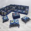 Handmade Sofa Set, Floor Cushions, Arabic Majlis, Living Room Sofa, Corner Sofa, Floor Couch, Sectional Sofa, Turkish Rug (L Sofa + Ottoman + Pillows) view 1