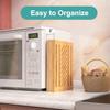 Bamboo Bread Slicer - Adjustable Width Guides. Sturdy Wooden Cutting Board. Easy Slicing for Homemade Bread, Bagels & More view 3