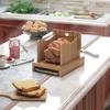 Bamboo Bread Slicer - Adjustable Width Guides. Sturdy Wooden Cutting Board. Easy Slicing for Homemade Bread, Bagels & More view 4