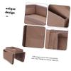 FOMIYES Sofa Armrest Organizer and Cup Holder Tray Couch Hanging Storage Bag for Magazines Tv Remote Snacks and Drinks Coffee view 3