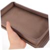 FOMIYES Sofa Armrest Organizer and Cup Holder Tray Couch Hanging Storage Bag for Magazines Tv Remote Snacks and Drinks Coffee view 4