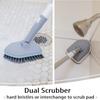Don Aslett's Ultimate Cleaning Set | Includes 3 Cleaning Cloths, 15" Machine Washable Microfiber Mop Pad, Hard Bristle Brush, Scrubbing Pad, Grout Brush, and Collapsible Bucket for Bathroom or Kitchen view 3
