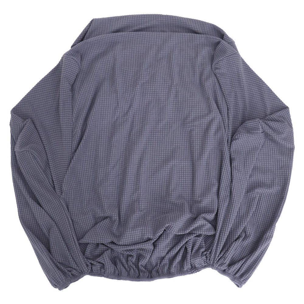 1pc Universal Chair Cover Couch Covers Grey Stretch Armchair Plush Couch Recliner s for Reclining Anti- Sofa Polyester Elastic Band Individual